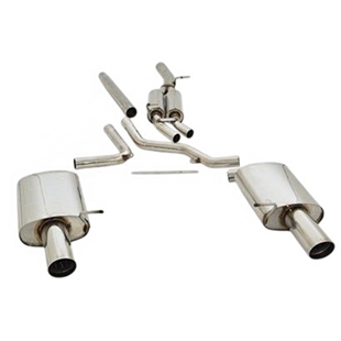 Friedrich Motorsport 70 mm Duplex Avgassystem Audi A4 B7 (8EC/8ED/8H) Framhjulsdrift